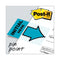 Arrow Message 1" Page Flags, "initial Here", Blue, 50 Flags Dispensers/2 Dispensers/pack
