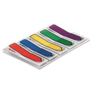 Arrow 0.5" Page Flags, Blue/green/purple/red/yellow, 20/color, 100/pack
