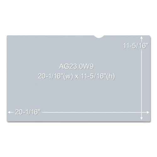 Antiglare Frameless Filter For 23" Widescreen Flat Panel Monitor, 16:9 Aspect Ratio