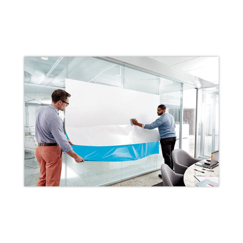 Dry Erase Surface, 50 Ft X 4 Ft, White Surface