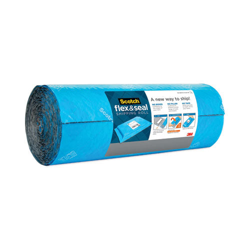 Flex And Seal Shipping Roll, 15" X 20 Ft, Blue/gray