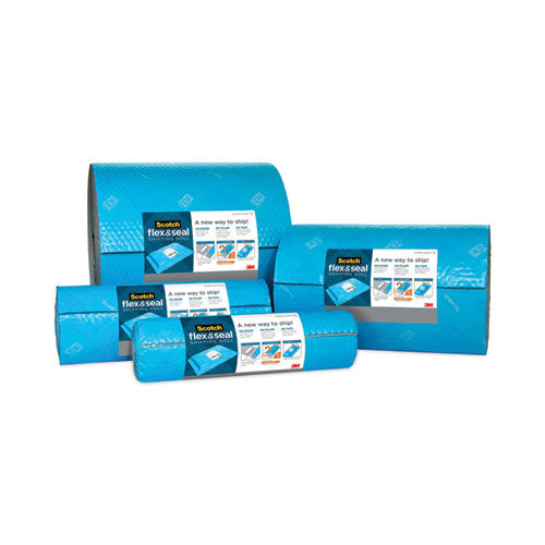 Flex And Seal Shipping Roll, 15" X 20 Ft, Blue/gray