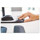 Mouse Pad With Precise Mousing Surface And Gel Wrist Rest, 8.5 X 9, Gray/black