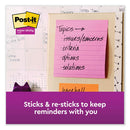 Pop-up Notes Refill, Note Ruled, 4" X 4", Neon Pink, 90 Sheets/pad, 5 Pads/pack