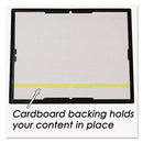 Ez Mount Document Frame With Trim Accent And Plastic Face, Plastic, 8.5 X 11 Insert, Black/gold