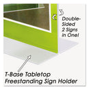 Clear Plastic Sign Holder, Stand-up, 8.5 X 11