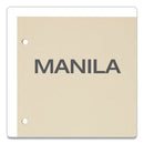 Write-on Tab Dividers, 5-tab, 11 X 8.5, Manila, 20 Sets