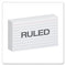 Ruled Index Cards, 3 X 5, White, 100/pack