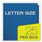 High Gloss Laminated Paperboard Folder, 100-sheet Capacity, 11 X 8.5, Blue, 25/box