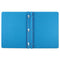 Title Panel And Border Front Report Cover, 3-prong Fastener, Panel And Border Cover, 0.5" Cap, 8.5 X 11, Light Blue, 25/box