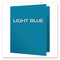 Twin-pocket Folders With 3 Fasteners, 0.5" Capacity, 11 X 8.5, Light Blue, 25/box
