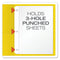 Twin-pocket Folders With 3 Fasteners, 0.5" Capacity, 11 X 8.5, Yellow, 25/box