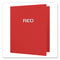 Twin-pocket Folders With 3 Fasteners, 0.5" Capacity, 11 X 8.5, Red, 25/box