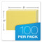 Unruled Index Cards, 3 X 5, Canary, 100/pack