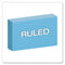 Ruled Index Cards, 3 X 5, Blue, 100/pack