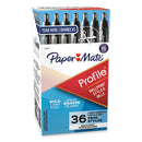 Profile Ballpoint Pen Value Pack, Retractable, Bold 1.4 Mm, Black Ink, Smoke Barrel, 36/box