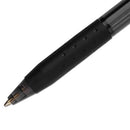 Inkjoy 300 Rt Ballpoint Pen, Refillable, Retractable, Medium 1 Mm, Black Ink, Black Barrel, Dozen