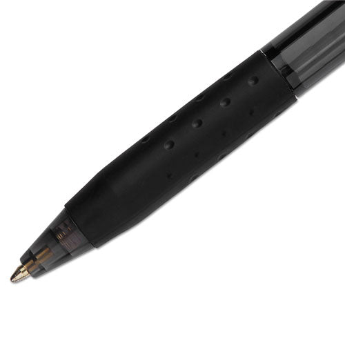 Inkjoy 300 Rt Ballpoint Pen, Refillable, Retractable, Medium 1 Mm, Black Ink, Smoke Barrel, 36/box