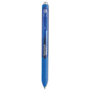 Inkjoy Gel Pen, Retractable, Medium 0.7 Mm, Blue Ink, Blue Barrel, Dozen