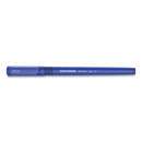 Write Bros. Grip Ballpoint Pen, Stick, Medium 1 Mm, Blue Ink, Blue Barrel, Dozen