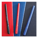 Write Bros. Ballpoint Pen, Stick, Fine 0.8 Mm, Blue Ink, Blue Barrel, Dozen