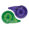 Dryline Correction Tape, Non-refillable, Green/purple Applicators, 0.17" X 472", 2/pack