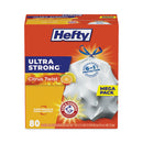 Ultra Strong Scented Tall White Kitchen Bags, 13 Gal, 0.9 Mil, 23.75" X 24.88", White, 80 Bags/box, 3 Boxes/carton