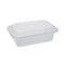 Newspring Versatainer Microwavable Containers, 24 Oz, 5 X 7.25 X 2.63, White/clear, Plastic, 150/carton