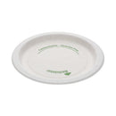 Earthchoice Pressware Compostable Dinnerware, Plate, 6" Dia, White, 750/carton