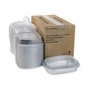 Classic Carry-out Container, 46 Oz, 9.75 X 7.75 X 1.75, Silver, Aluminum, 50/carton