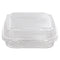 Clearview Smartlock Hinged Lid Container, 49 Oz, 8.2 X 8.34 X 2.91, Clear, Plastic, 200/carton
