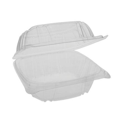 Sensation Smartlock Hinged Lid Container, 5.74 X 5.95 X 3.1, Clear, Plastic, 500/carton