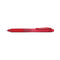 Energel-x Gel Pen, Retractable, Fine 0.5 Mm Needle Tip, Red Ink, Red Barrel, Dozen