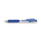 Wow! Gel Pen, Retractable, Medium 0.7 Mm, Blue Ink, Clear/blue Barrel, Dozen