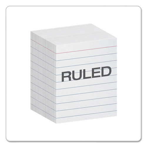 Ruled Mini Index Cards, 3 X 2.5, White, 200/pack