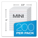 Ruled Mini Index Cards, 3 X 2.5, White, 200/pack