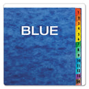 Expanding Desk File, 31 Dividers, Date Index, Letter Size, Blue Cover