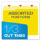 Colored File Folders, 1/3-cut Tabs: Assorted, Letter Size, Yellow/light Yellow, 100/box