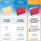 Colored File Folders, 1/3-cut Tabs: Assorted, Legal Size, Blue/light Blue, 100/box