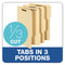 Top Tab Fastener Folder, 0.75" Expansion, 2 Fasteners, Legal Size, Manila Exterior, 50/box