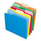 Interior File Folders, 1/3-cut Tabs: Assorted, Letter Size, Assorted Colors: Blue/green/orange/red/yellow, 100/box