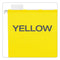 Ready-tab Colored Reinforced Hanging Folders, Letter Size, 1/5-cut Tabs, Yellow, 25/box