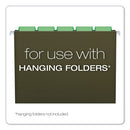 Transparent Colored Tabs For Hanging File Folders, 1/5-cut, Green, 2" Wide, 25/pack