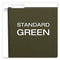 Standard Green Hanging Folders, Letter Size, 1/5-cut Tabs, Standard Green, 25/box