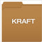 Kraft Fastener Folders, 1/3-cut Tabs, 1 Fastener, Letter Size, Kraft Exterior, 50/box