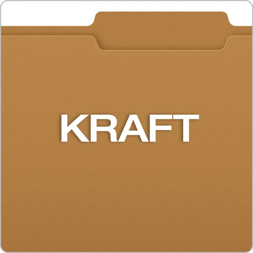 Kraft Fastener Folders, 2/5-cut Tabs, 2 Fasteners, Letter Size, Kraft Exterior, 50/box