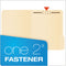 Manila Fastener Folders, 1/3-cut Tabs, 1 Fastener, Letter Size, Manila Exterior, 50/box