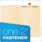 Manila Fastener Folders, 1/3-cut Tabs, 1 Fastener, Legal Size, Manila Exterior, 50/box