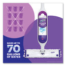 Power Mop, 15.4 X 5.3 White/purple Cloth Head, 26" Silver Aluminum Handle