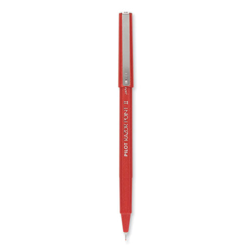 Razor Point Fine Line Porous Point Pen, Stick, Extra-fine 0.3 Mm, Black Ink, Black Barrel, Dozen